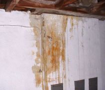 Beispiel für Versottungsflecken